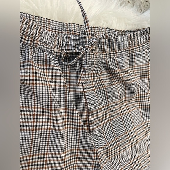 H&M | Pull on drawstring plaid trousers - Size small - Picture 8 of 11